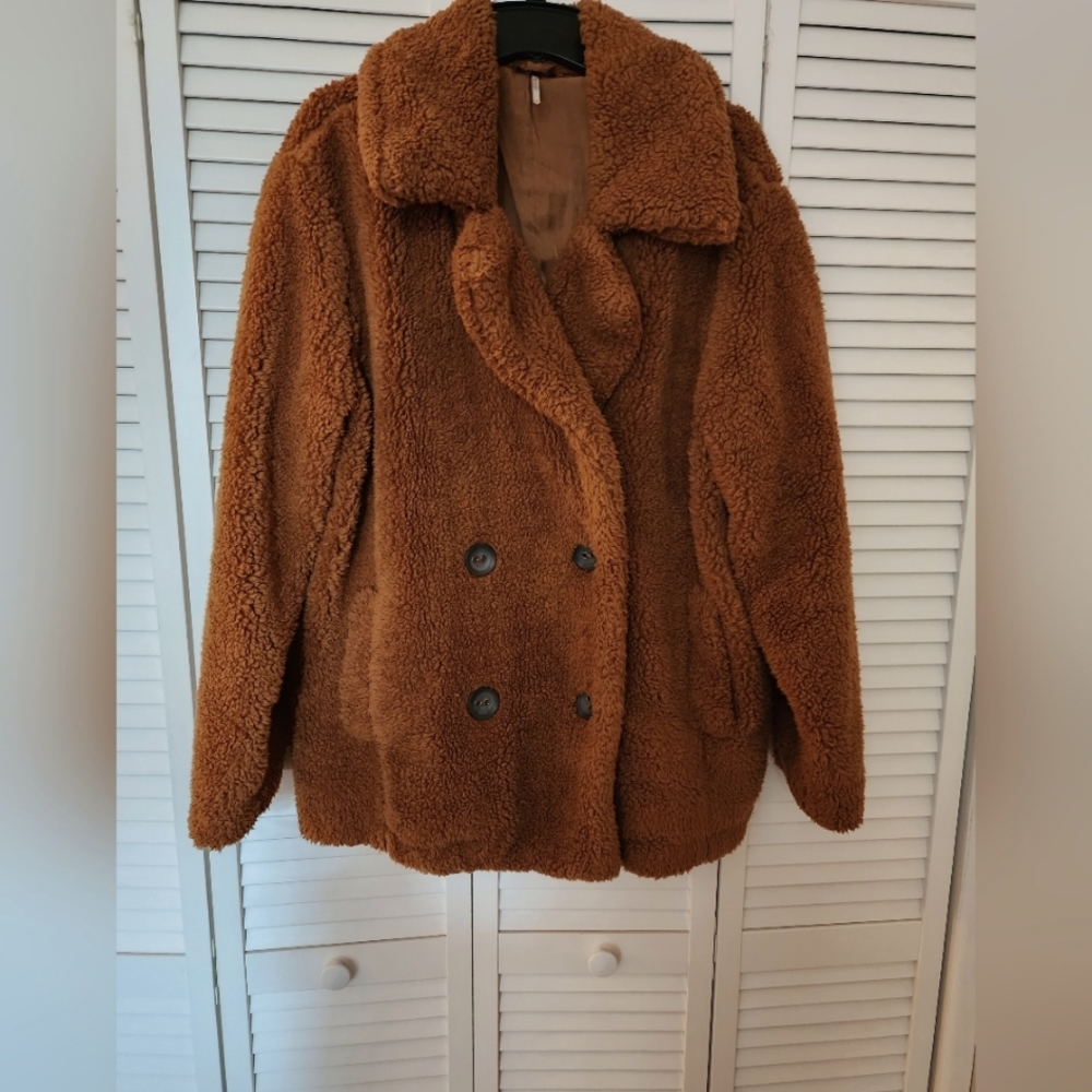 FREE PEOPLE TEDDY BEAR PEACOAT